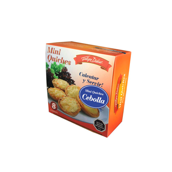 Mini Quiche Cebolla tocino 8 un