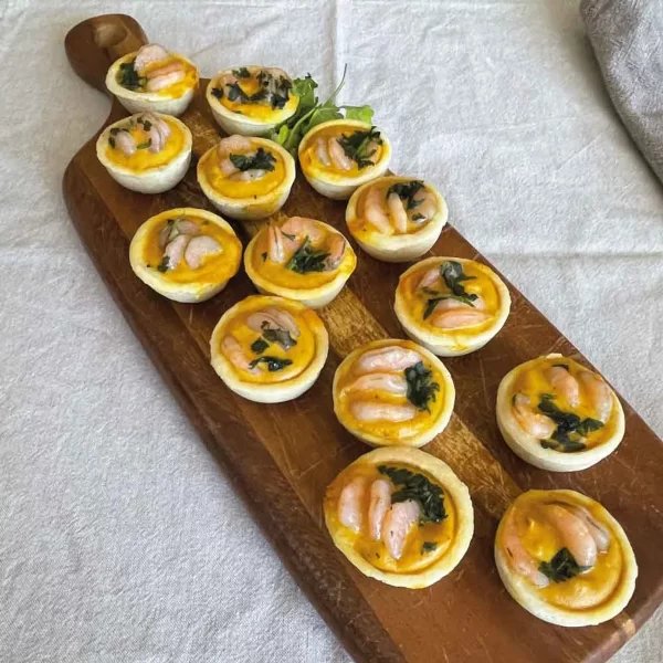 Tartaletitas Camarón al Curry 14 un